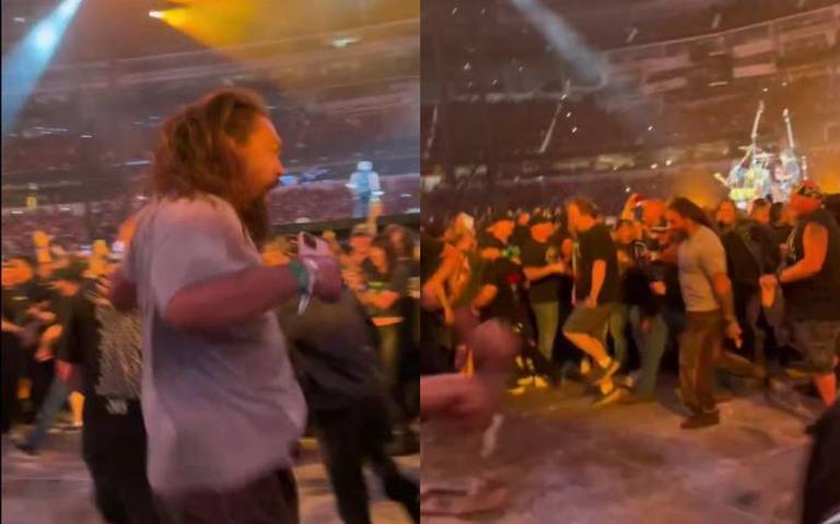 Siempre protagonista, nunca espectador Jason Momoa hace mosh pit en concierto de Metallica thumbnail