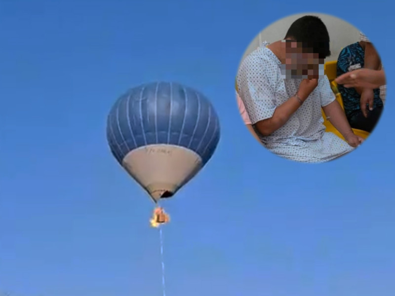 ‘No recuerda nada’, dice el piloto del globo aerostático incendiado en Teotihuacán thumbnail