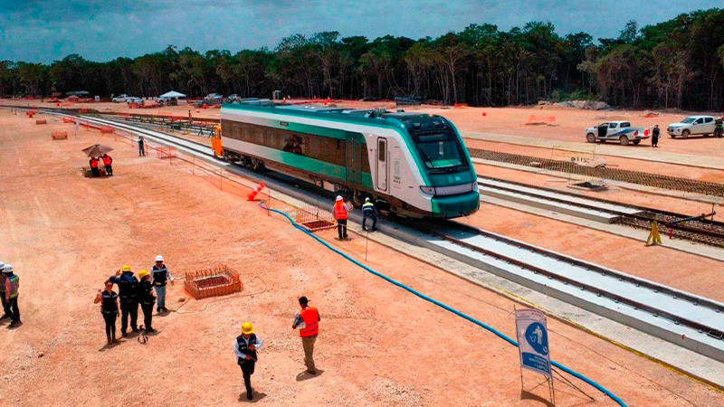 Se tiene avance de 430 kilómetros de doble vía electrificada para el Tren Maya de Izamal a Cancún Óscar David Lozano thumbnail