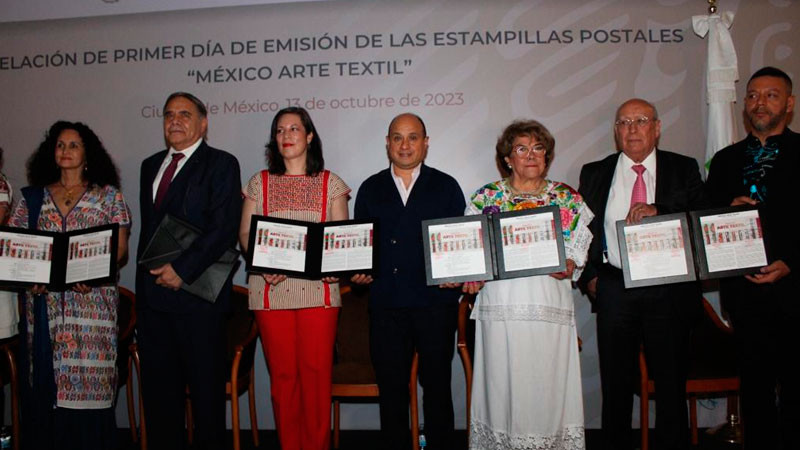 Se pone en circulación timbre postal de la nueva serie permanente “México, arte textil” thumbnail